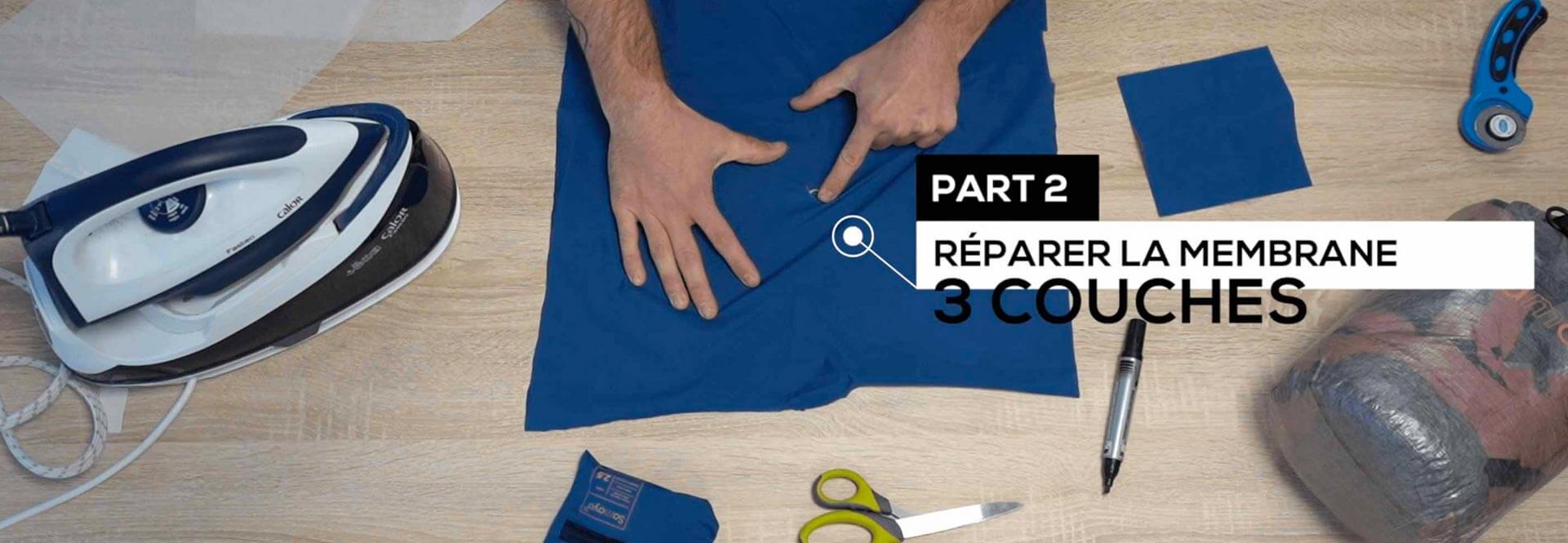 Réparer la membrane de sa tente